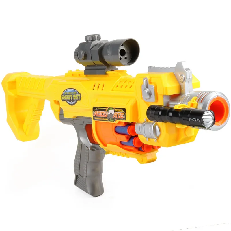 Boys Electric Continuous Shooting Toy Gun Suction Cup Soft Bullet Gun Nerfs Gun BB Gun Children's Birthday Gift 4
