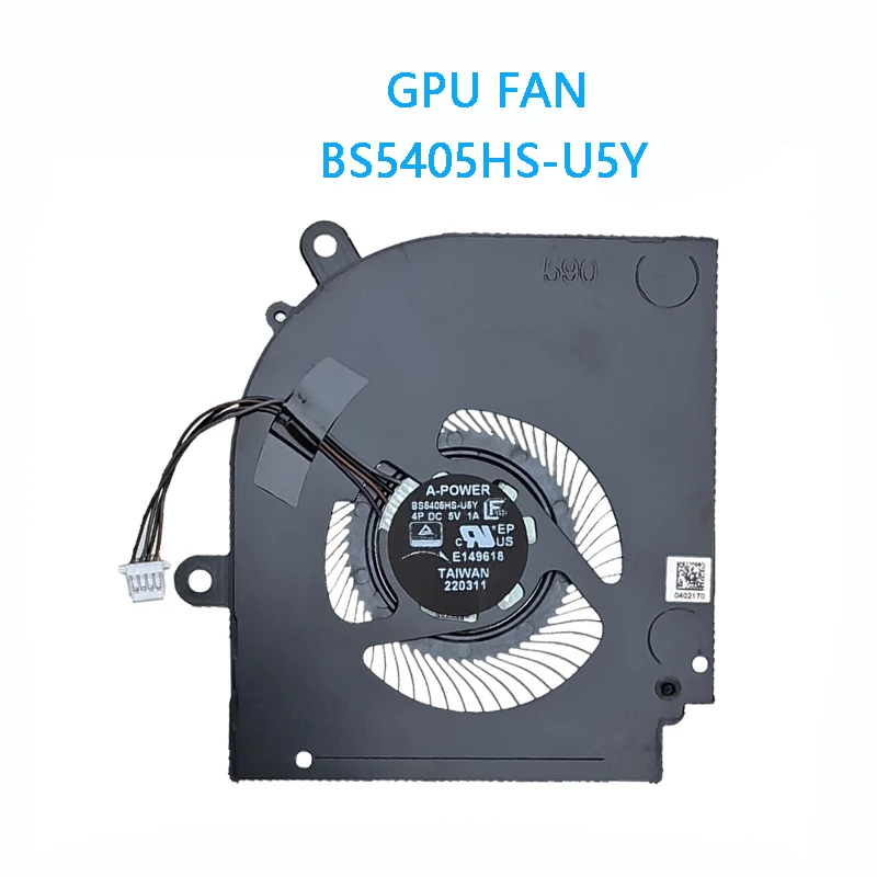 New Original Laptop CPU GPU Cooling Fan FOR MSI Stealth MS-15B1 MS-15M B12UE 12th BS5405HS-U5Y BS5405HS-U5X