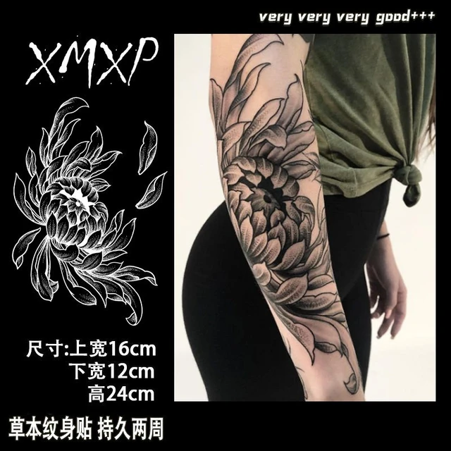 White Chrysanthemum Tattoo
