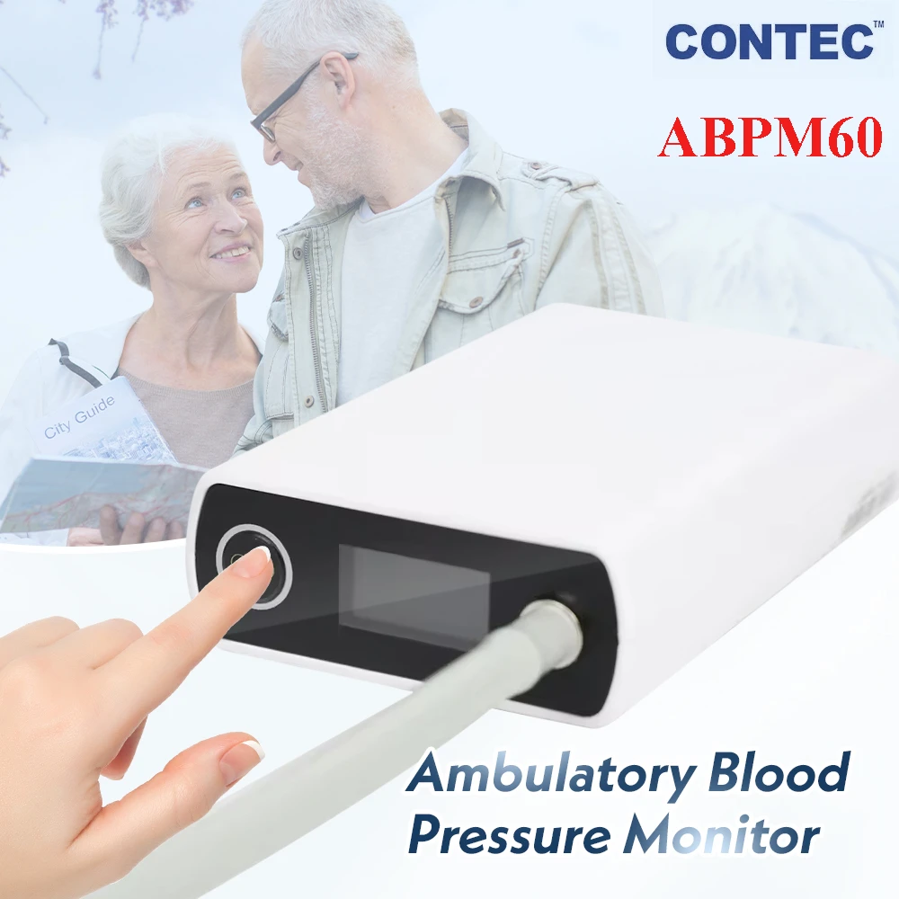 Contec 24 Hours Rechargeable Ambulatory Blood Pressure Monitor ABPM60 ,Free PC Software