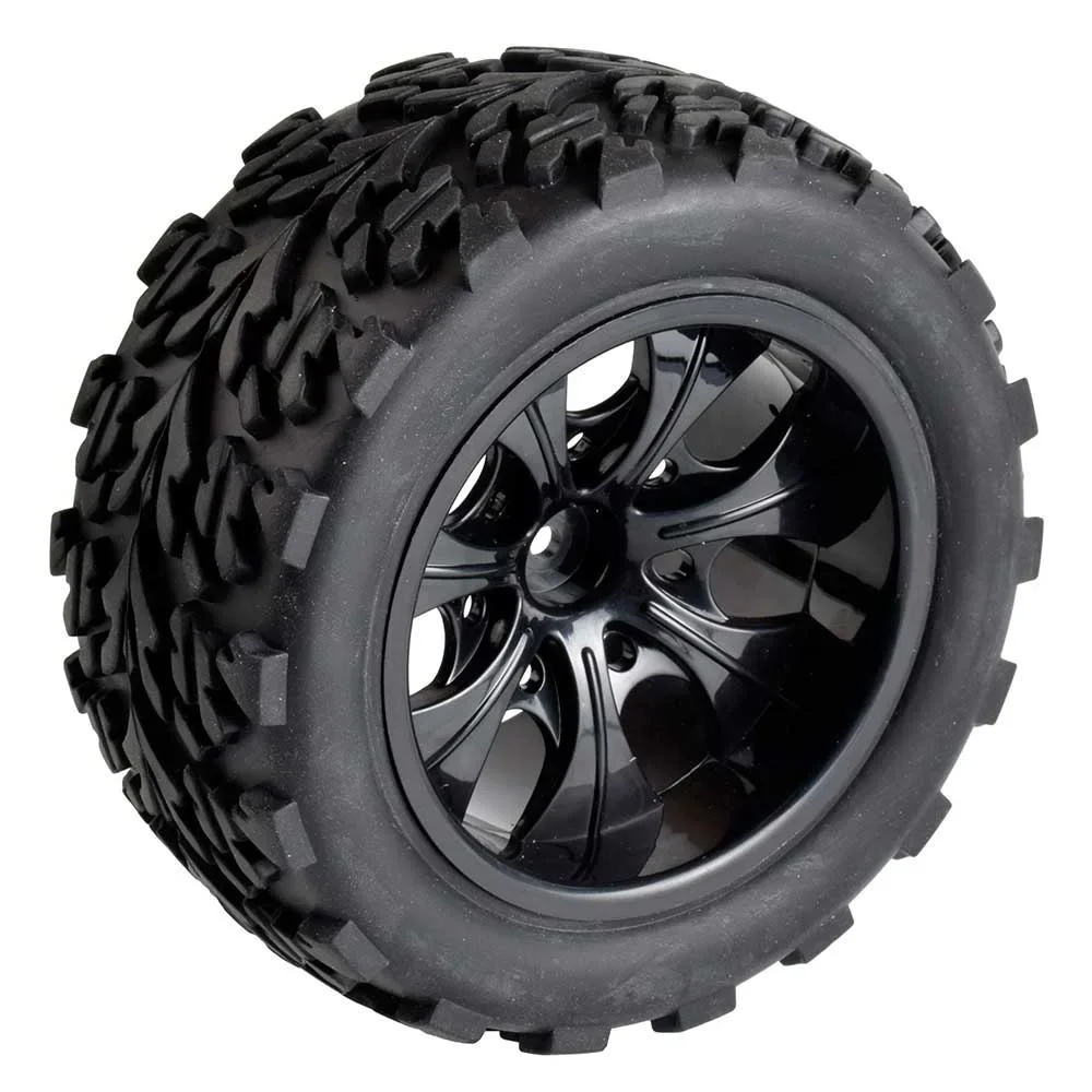 1/10 몬스터 트럭 타이어 휠 버기, RC카 크롤러 Traxxas Scx10 REDCAT HPI HSP용, 120mm, 125mm, 4 개