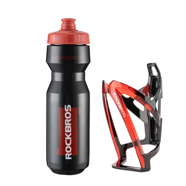 ROCKBROS Bicycle Water Bottle Plastic Outdoor Running Sports Squeeze Mug Cycling Kettle Bike Cup with Bottle Bracket ROCKBROS Bicycle Water Bottle Plastic Outdoor Running Sports Squeeze Mug Cycling Kettle Bike Cup with Bottle Bracket