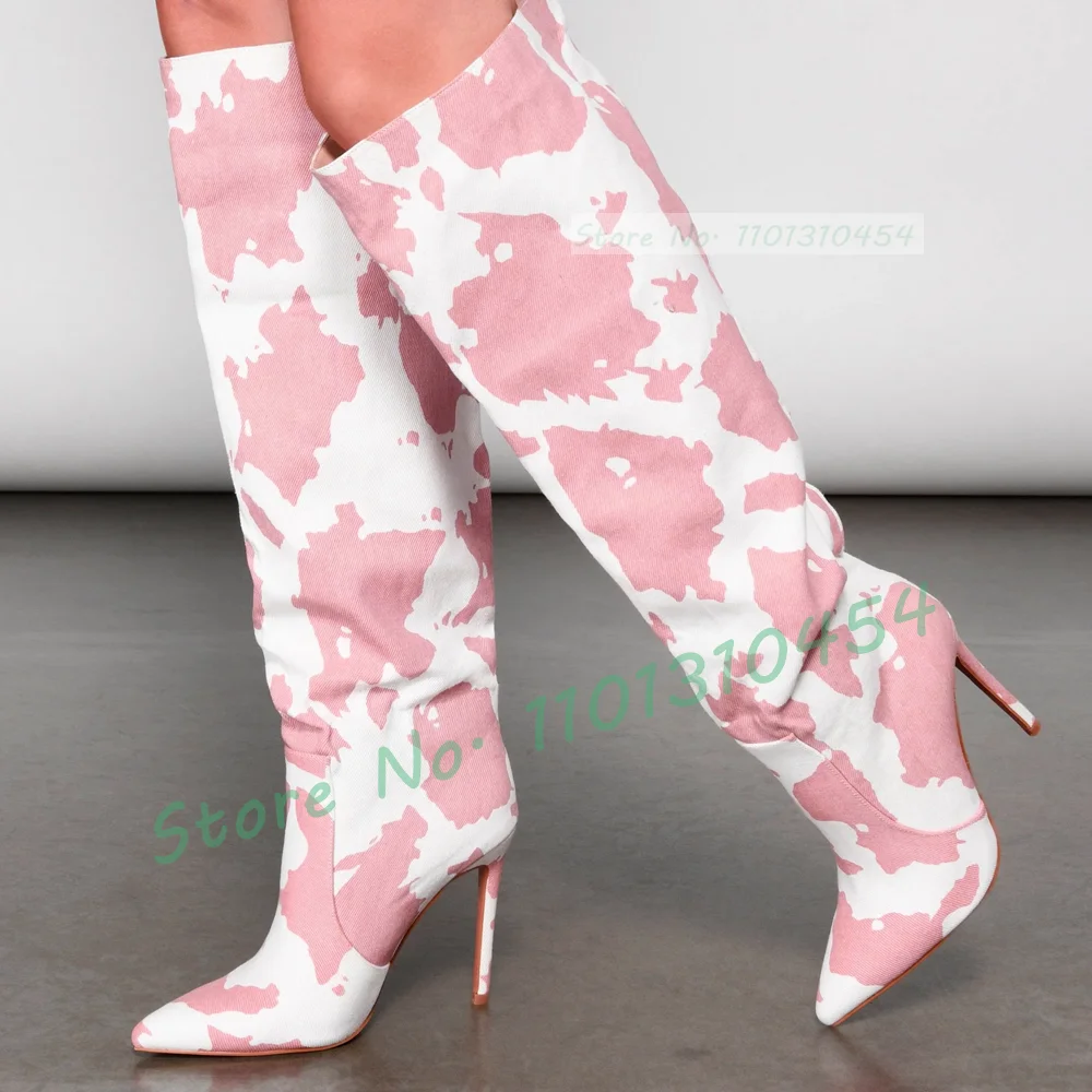 Milk Print Women's Boots