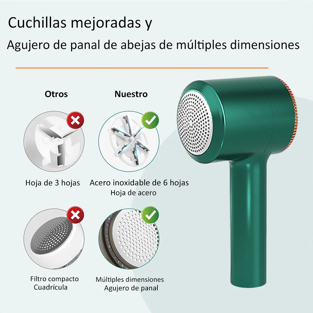 Removedor de pelusa eléctrico recargable, afeitadora de tela de pellets para ropa, eliminador de pelusa portátil, bolas de pelo, eliminadores de pelusas