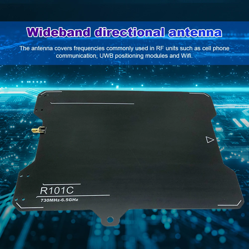 R101C 고이득 Ads-b 안테나 블랙 Ads-b UWB 광대역 지향성 안테나 730MHz-6.5GHz 무선 신호 송수신용