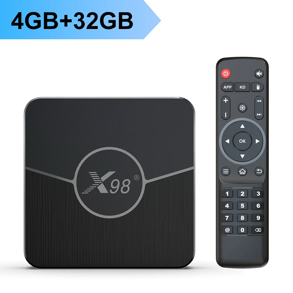 X98 Plus TV Box Android 11 Amlogic S905W2 4G 64GB Support