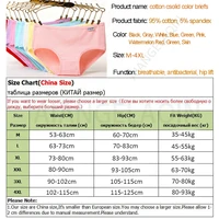 Culotte grande taille sous-vêtements en coton pour femmes slips filles couleur unie Lingeries Shorts sous-vêtement confortable pour femme 3XL/4XL 2