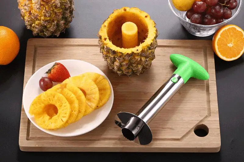 Description Picture 3 of itemPineapple Slicer Stainless Steel Coring Peeler Cutter Fruit Tools Easy Using