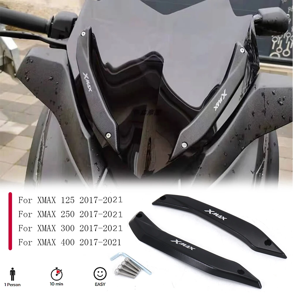 

For YAMAHA XMAX 300 250 2017-2021 Motorcycle Windshield Windscreens Bracket Bars Stent Adapt X-MAX 125 XMAX 400 2018 2019 2020