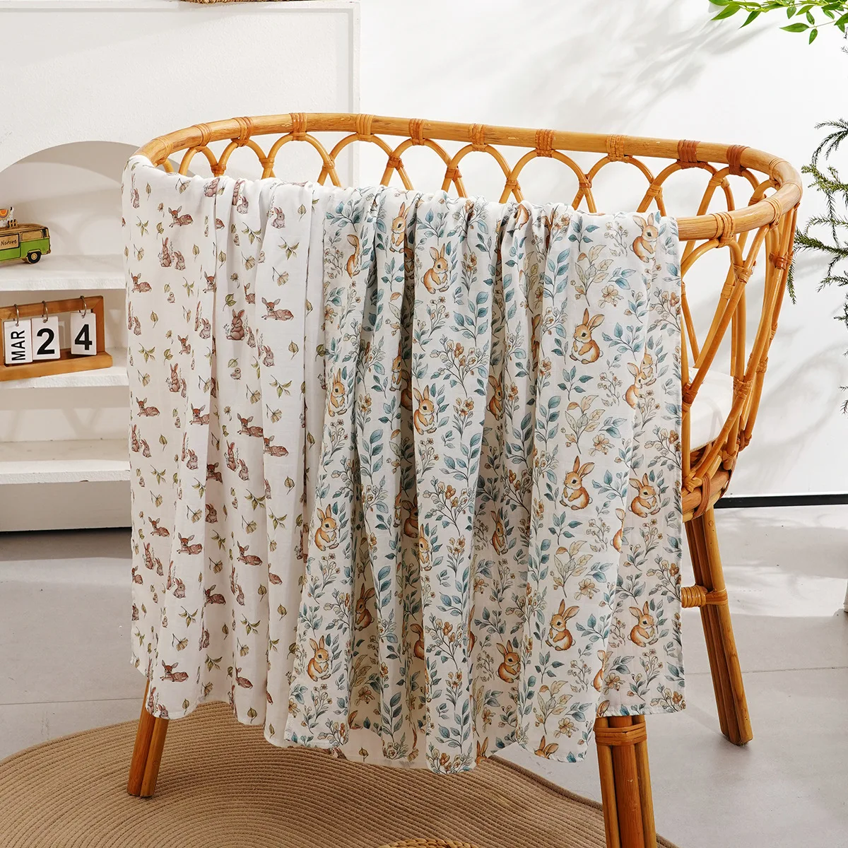 1PC 프리미어 품질 대나무 면화  모슬린 담요 부드러운  랩  목욕 타올 유모차 커버 120x110cm