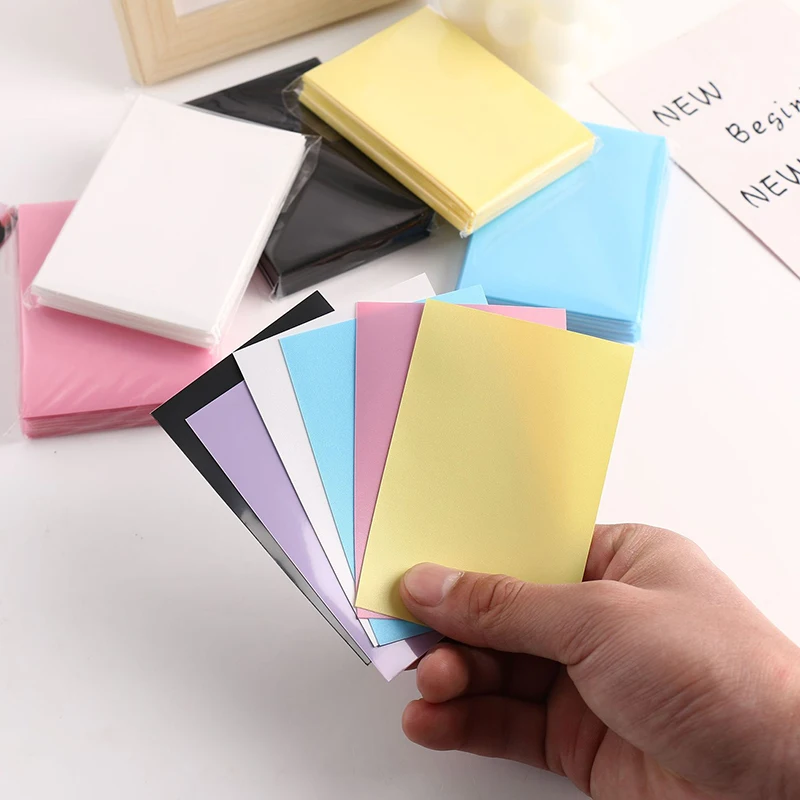 Ice Cream Color Card Bag Photocard Sleeves Idol Photo Cards Protective Storage Bag PP Frosted Card Film 50pcs/pack