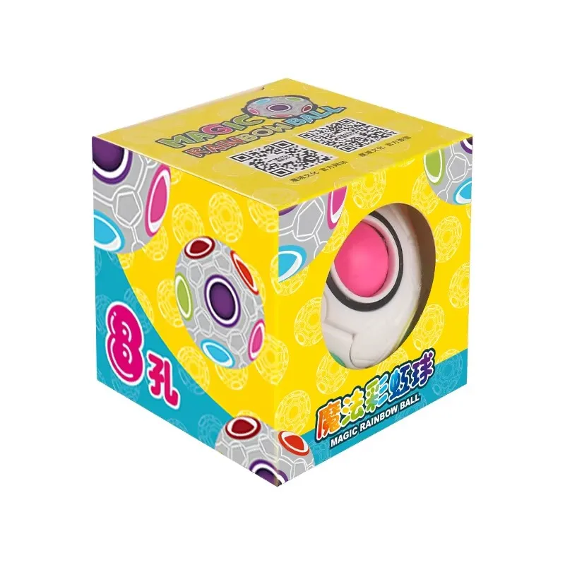 Vibrant Rainbow Sphere Puzzle Toy - Creative Educational Gift