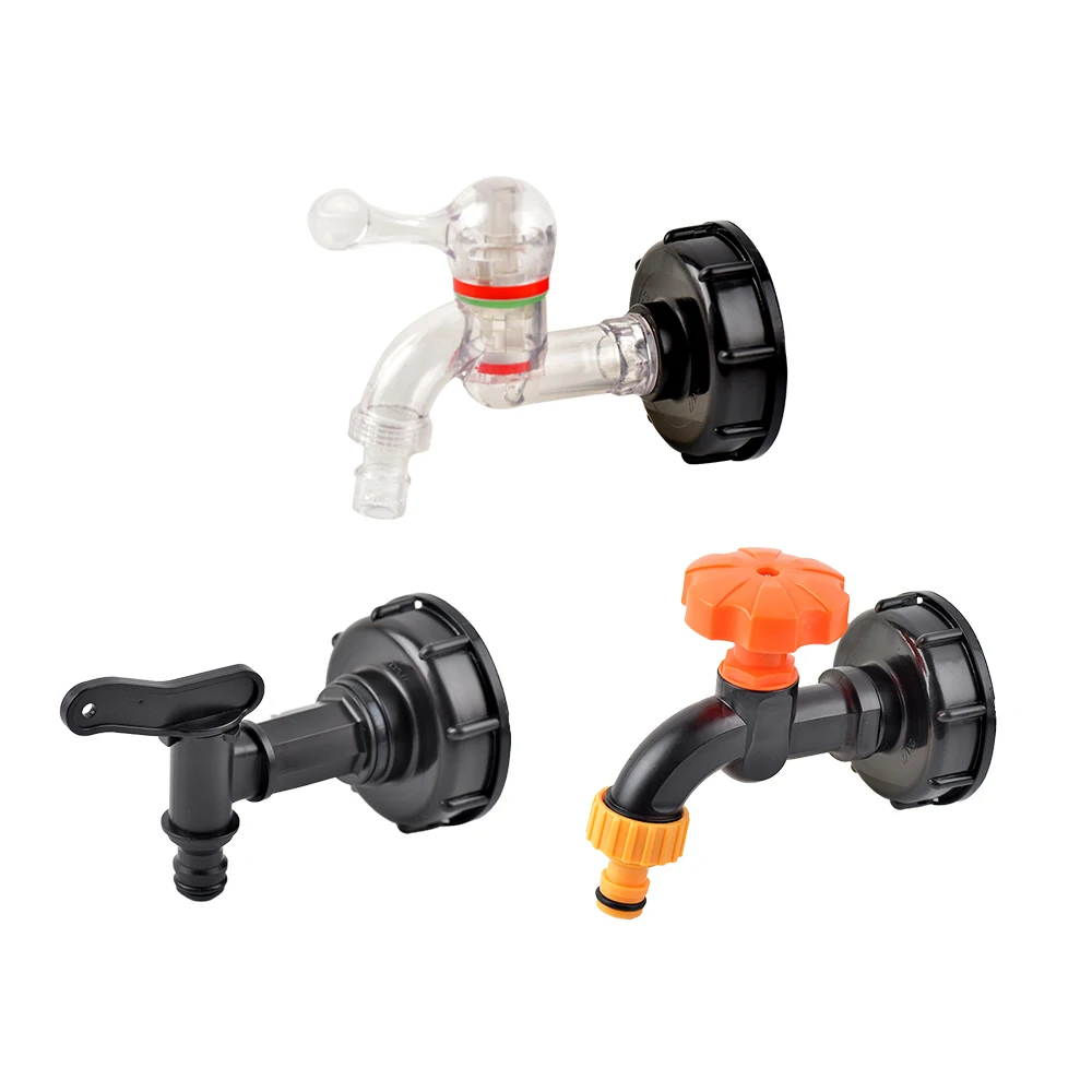 S60X6 Filettatura Plastica Ibc Tank Tap A 1/2 "Home Connector Barrel Joint Faucet Switch Ibc Fitting Garden Hose Connection