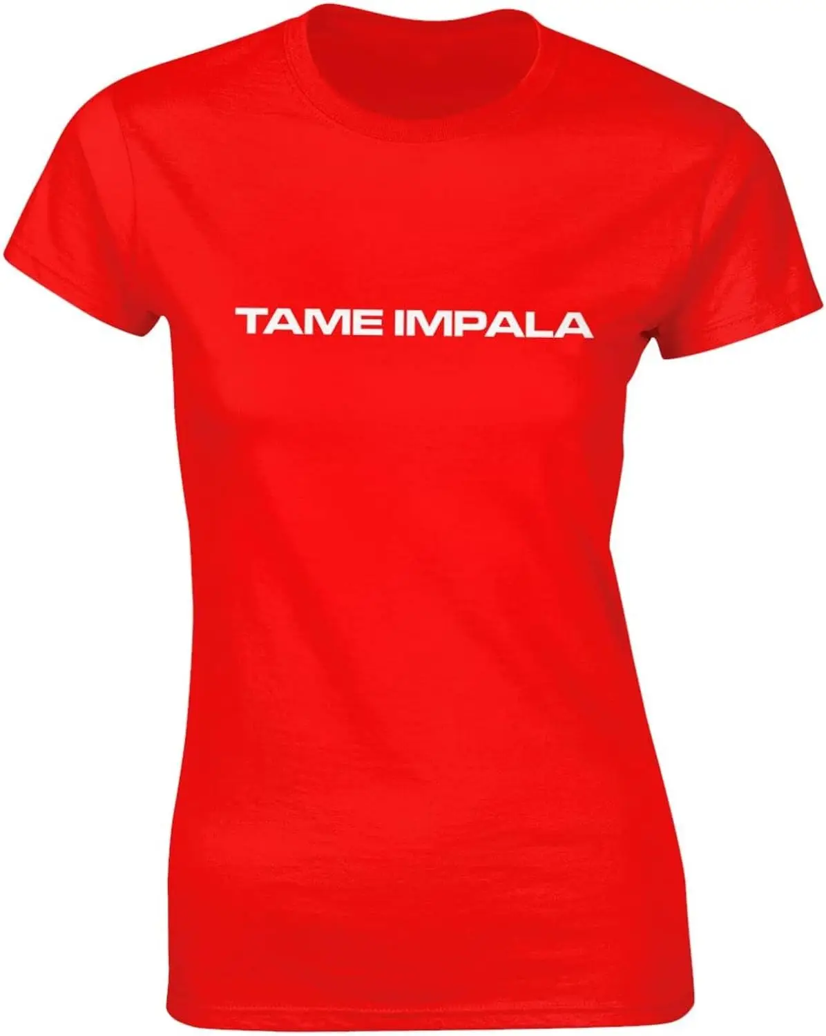 

Женская Классическая рубашка Tame Music Impala, хлопковый Повседневный Топ с круглым вырезом и коротким рукавом, черная футболка