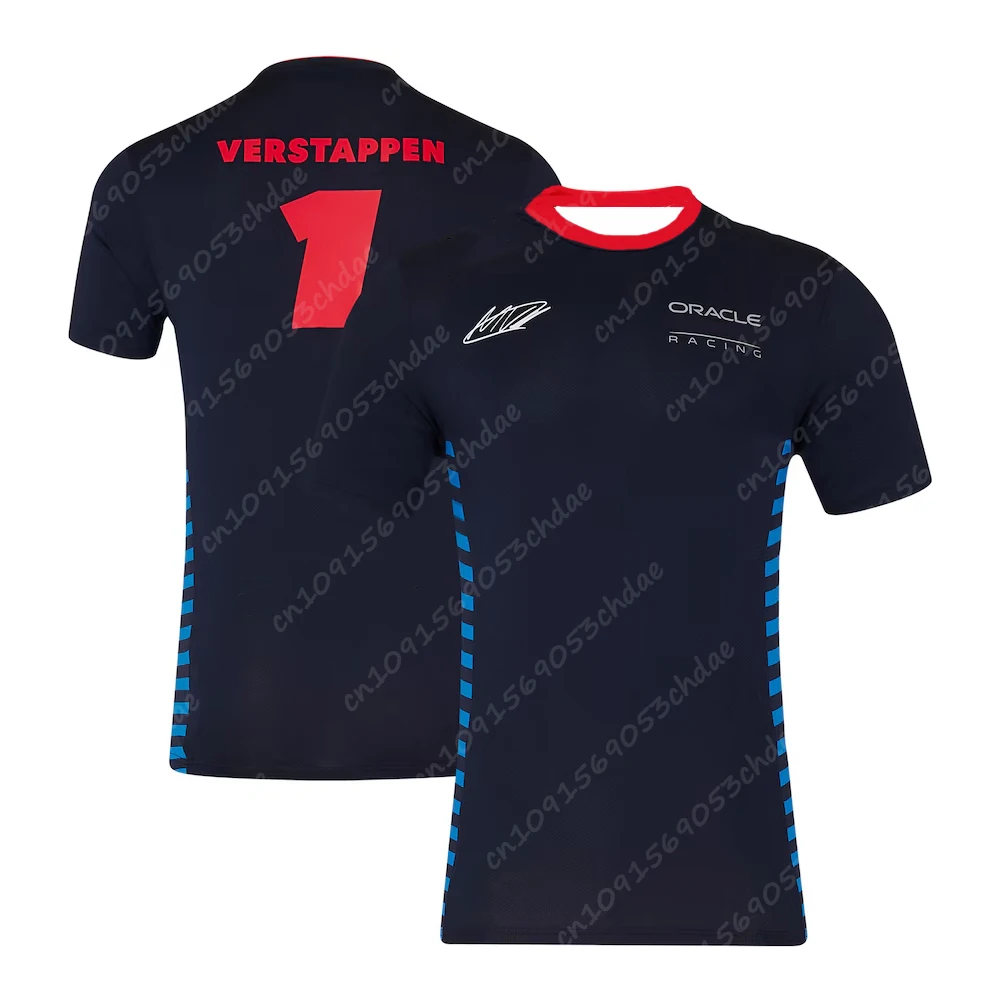 Mens Max Verstappen 드라이버 티셔츠 2024 성인 키즈 통기성 빠른 건조 레이싱 슈트 청소년 소년 레이스 카 트레이닝 유니섹스상의
