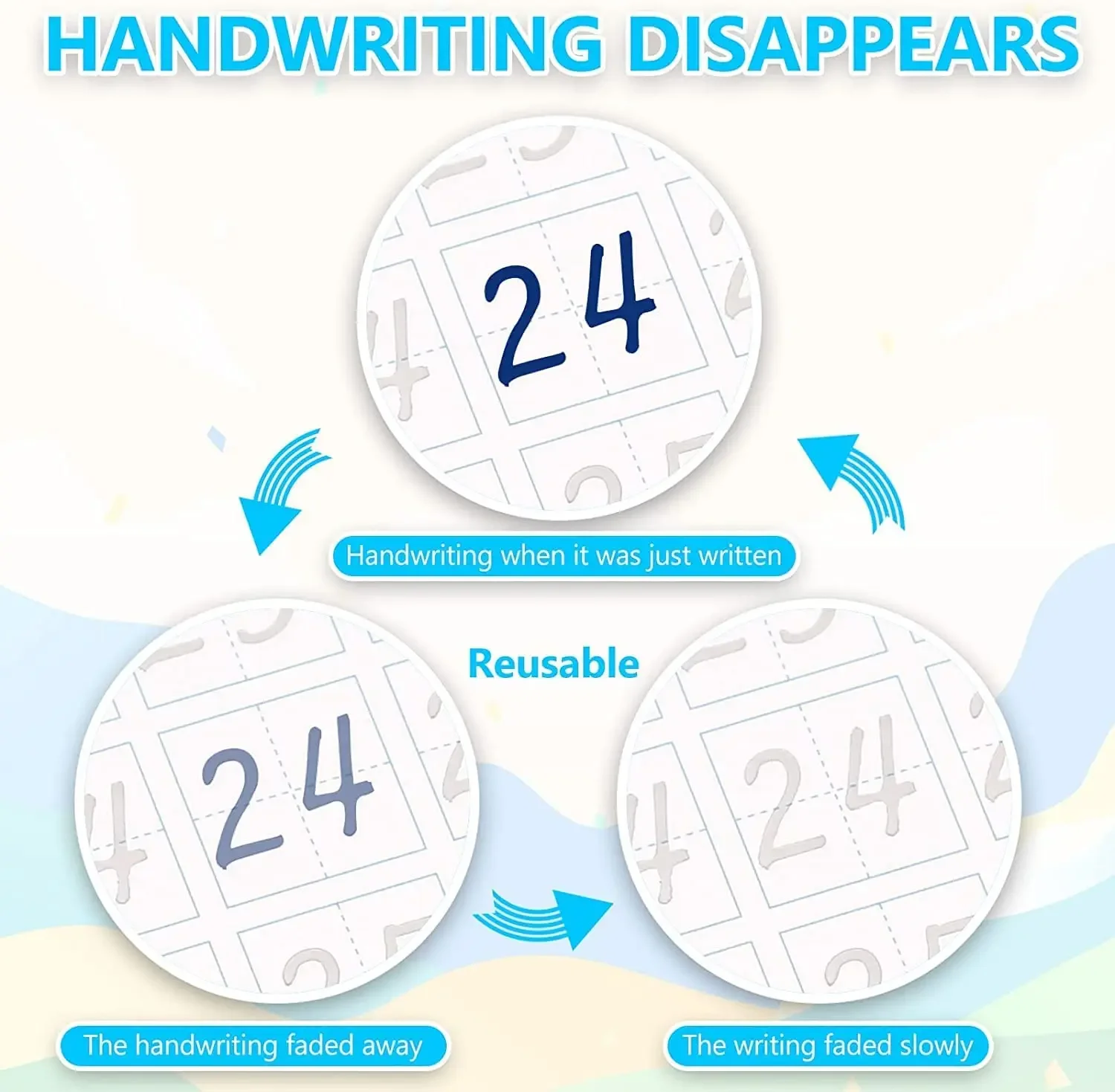 3D Calligraphy Russian Book Reusable Alphabet Learning Drawing Copybook Numbers Education for Kids Letter Practice Book 5