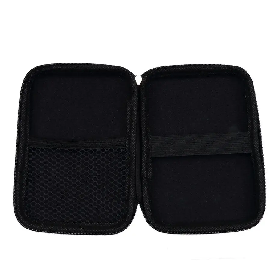 Compact and Stylish Portable Hard Drive Carrying Case - Black/Blue