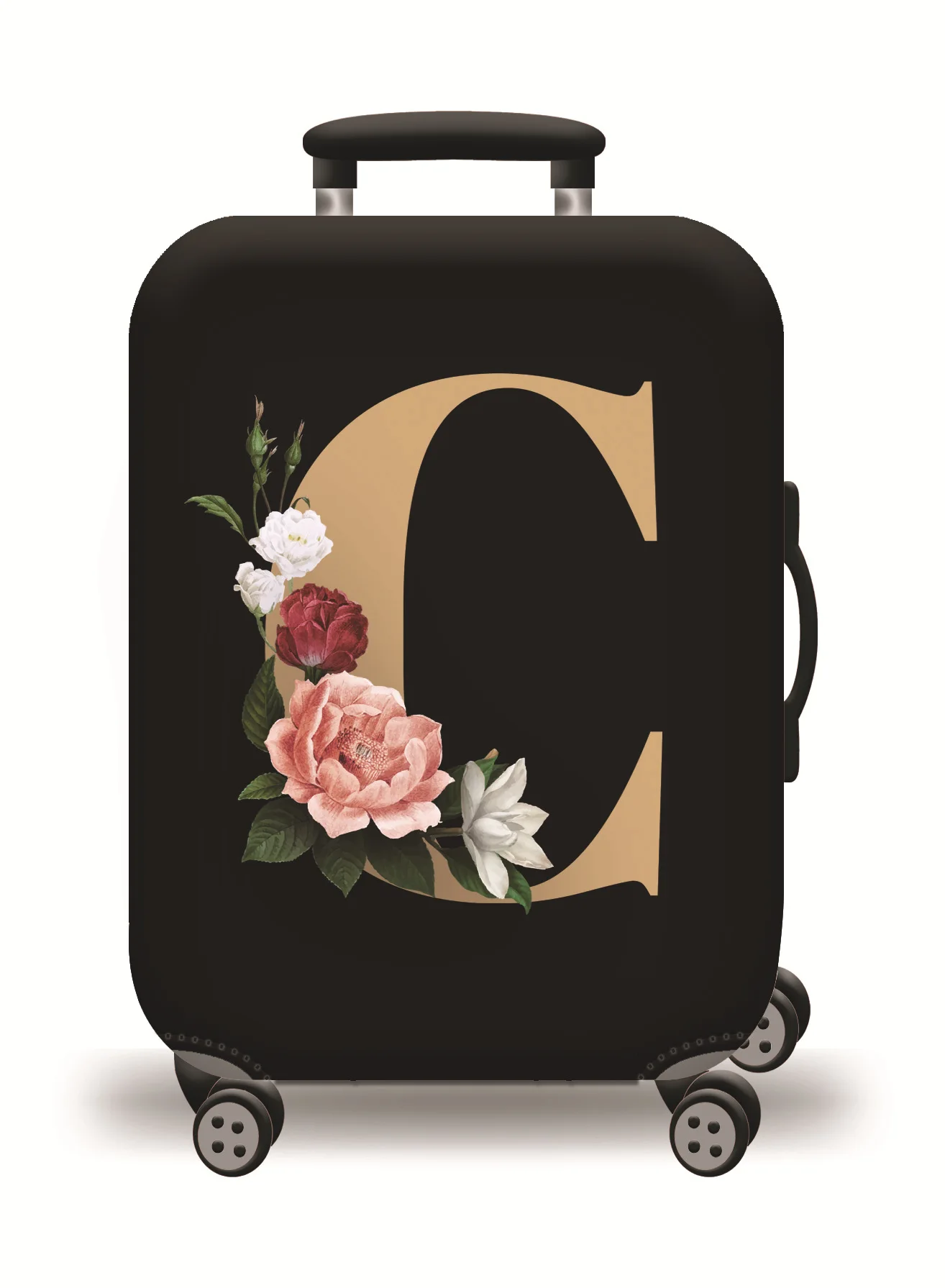 Universal Elastic World Map Luggage Protective Cover - Travel Accessory