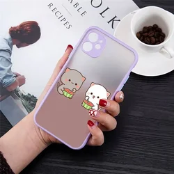 Cartoon Peach Mochi Cat Shockproof Phone Case Cover - iPhone 11 Pro (-1)