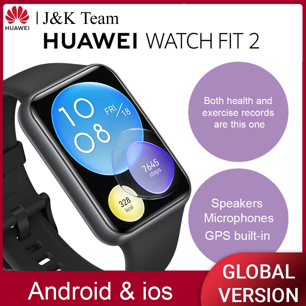 Cмарт часы Huawei Watch FIT 2 1 74 дюймовый AMOLED дисплей Bluetooth Вызов Поддержка динамика |
