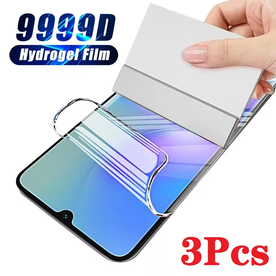 3 יחידות סרט הידרוג'ל למסך Samsung Galaxy S21 S22 S20 S23 S24 Ultra S10 S9 S8 Plus FE מגן מסך עבור Samsung Note 20 10 9 Plus