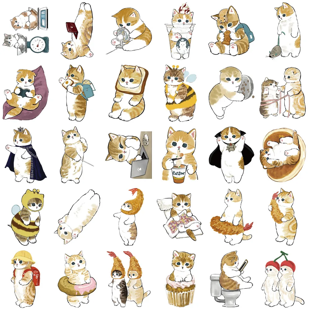 Cats Animal Cartoon Stickers