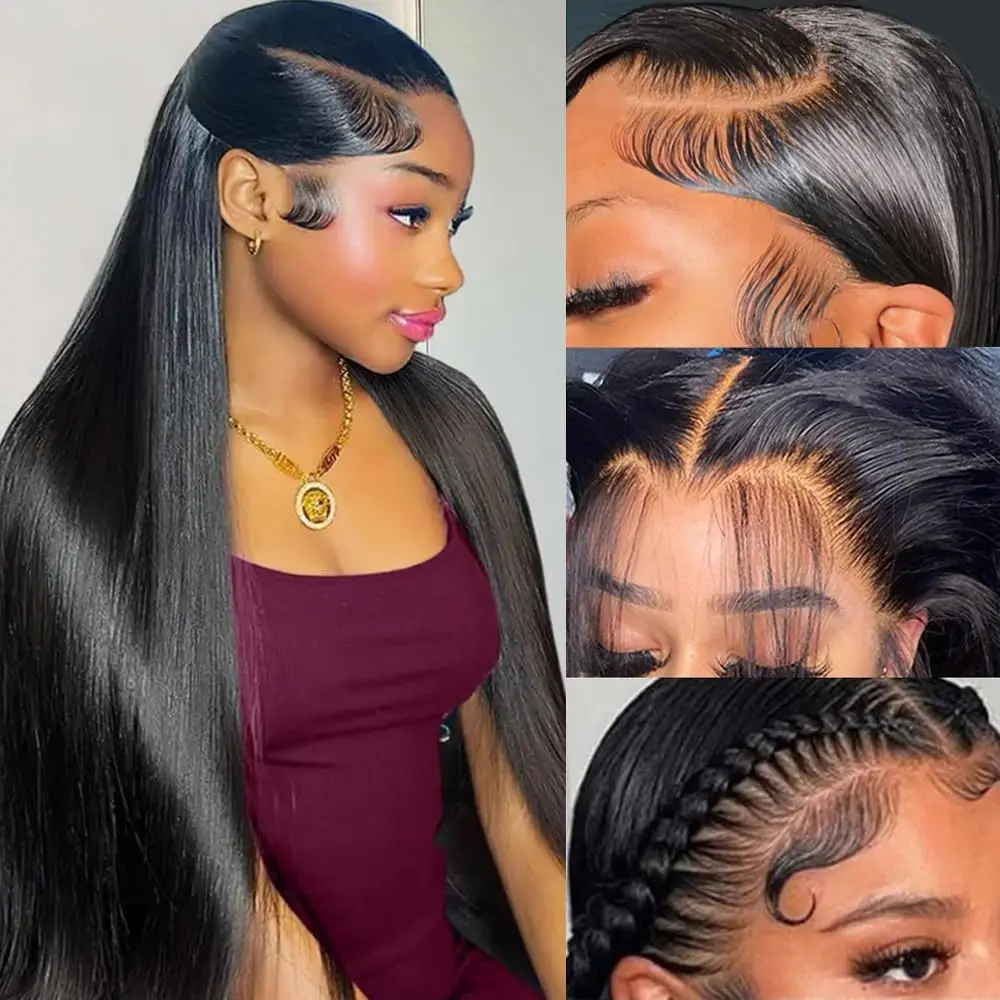 Human Hair Wig Lace Front Wig 30 Inch 200 Density for Black Women