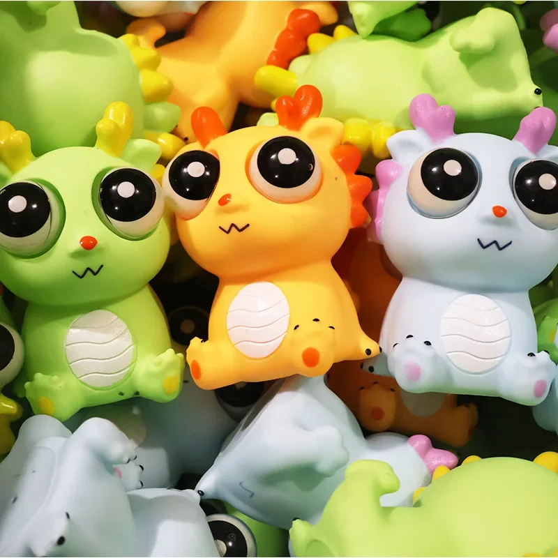 Creative Eye-popping Dragon Toys Pinching Decompression Toy Squeezing Staring Doll Venting Adult Kid Stress Toys
