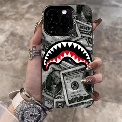 Frosted Acrylic Shark Tooth Phone Case for Galaxy M15 F15 (1)