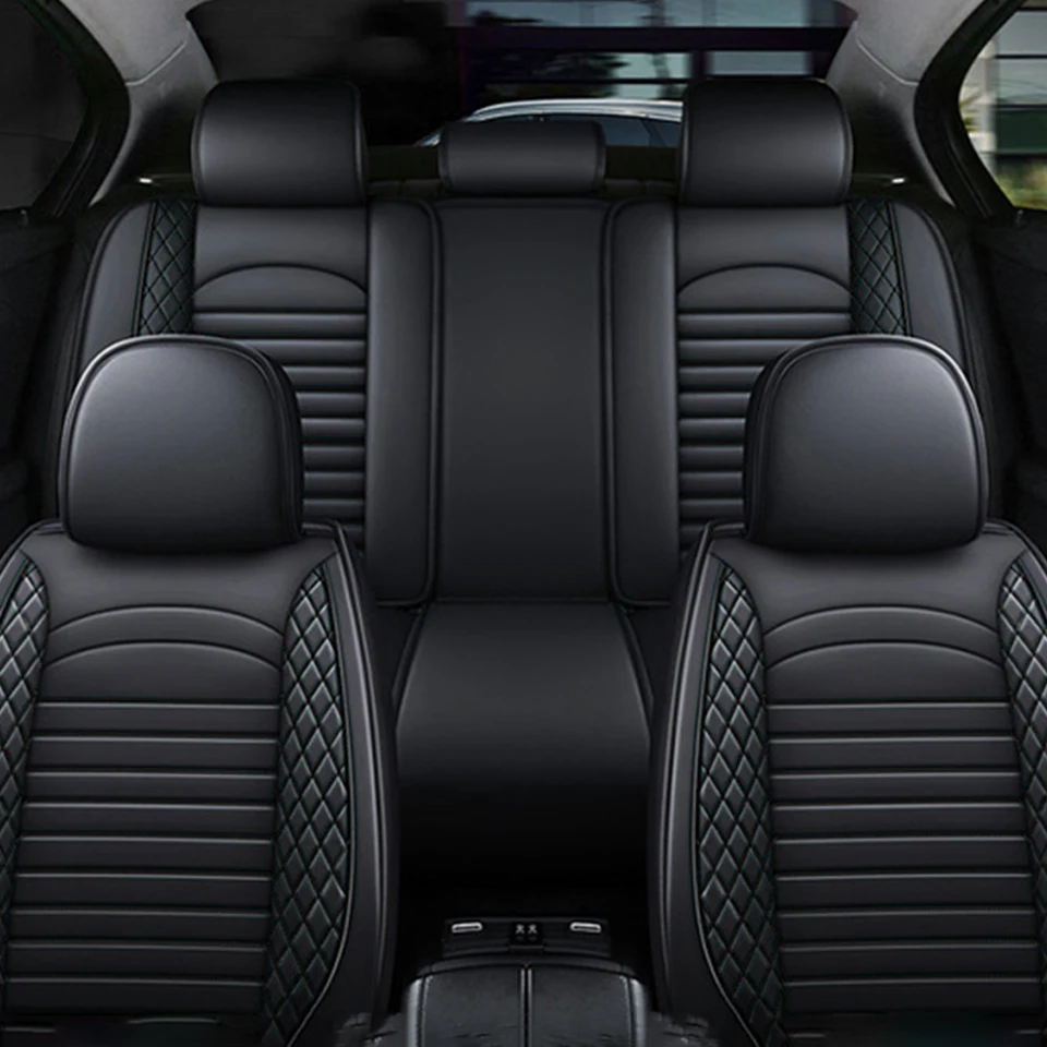 11 Piece Leather Car Seat Covers Full Set