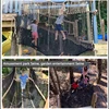 1m*3m Kids Playground Play Safety Net Outdoor Climbing Cargo Net Childrens Obstacle Course Double Layers Backyard Net Saftey 3