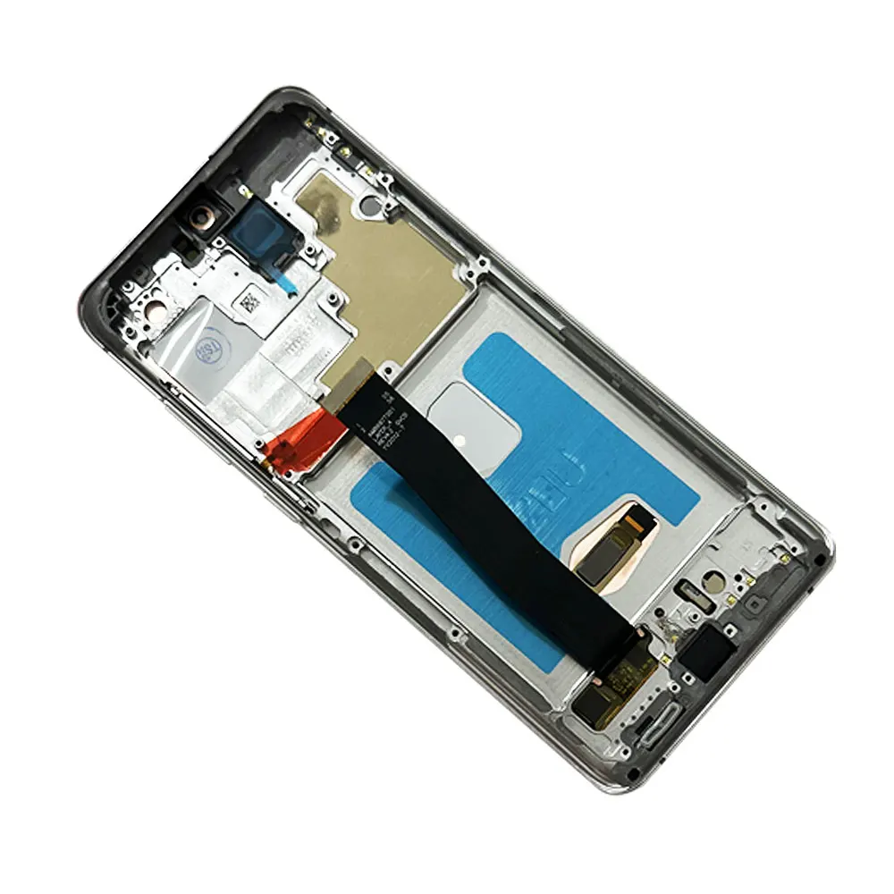 S20 Ultra Screen Replacement AMOLED LCD Display For Samsung S20 Ultra G998F SM-G988B/DS G9880 LCD Display Touch Panel With Frame