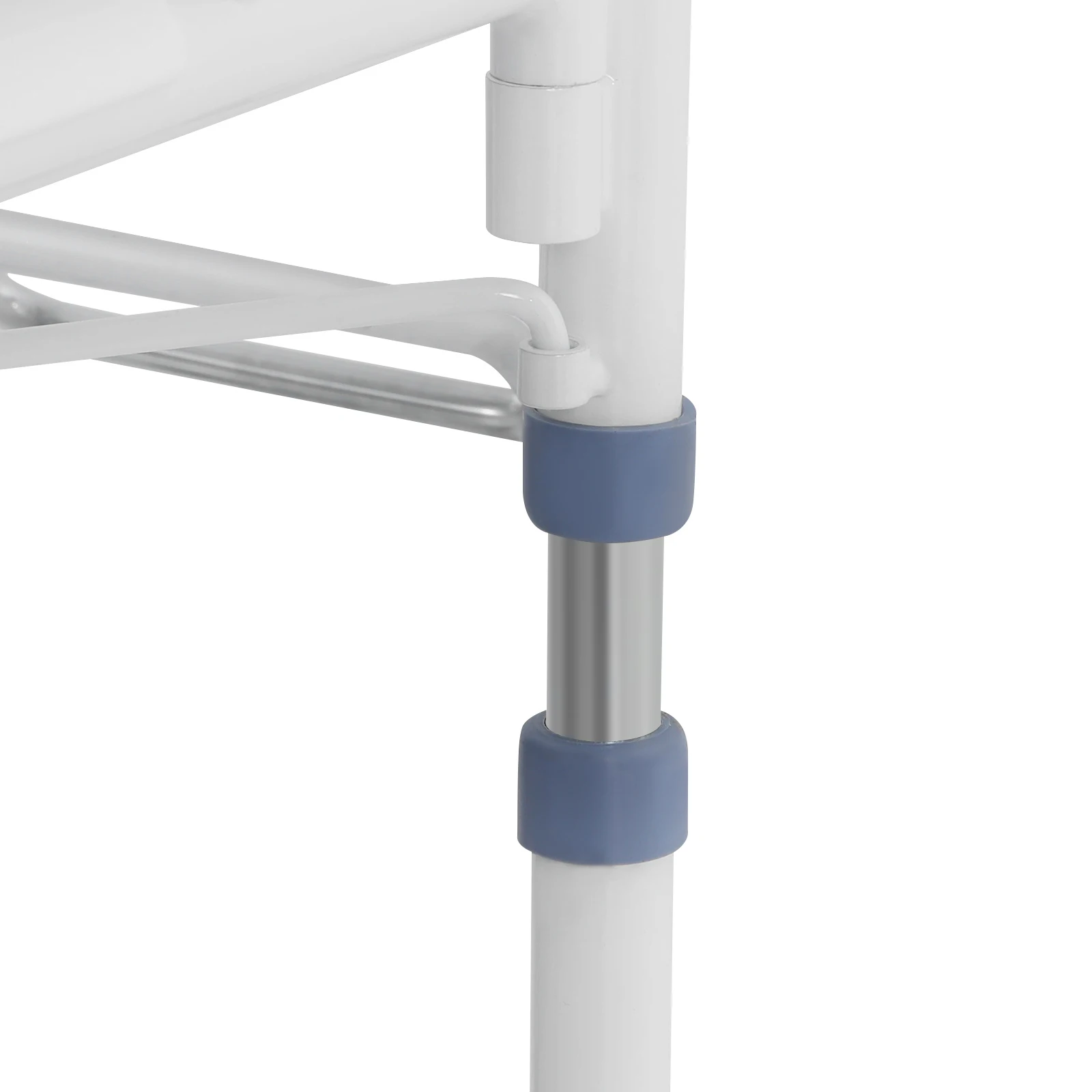 100kg Hydraulischer Patientenlifter Rollstuhl Tragbarer Transportrollstuhl mit 180°-Drehung ° Ausklappbare Rückenlehne Orange/Blau – Detail 14