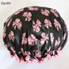Adult Double Thicken Waterproof Shower Cap Makeup Bathing Headgear Kitchen Dustproof and Oil-proof Hair Cap and Shower Cap 1