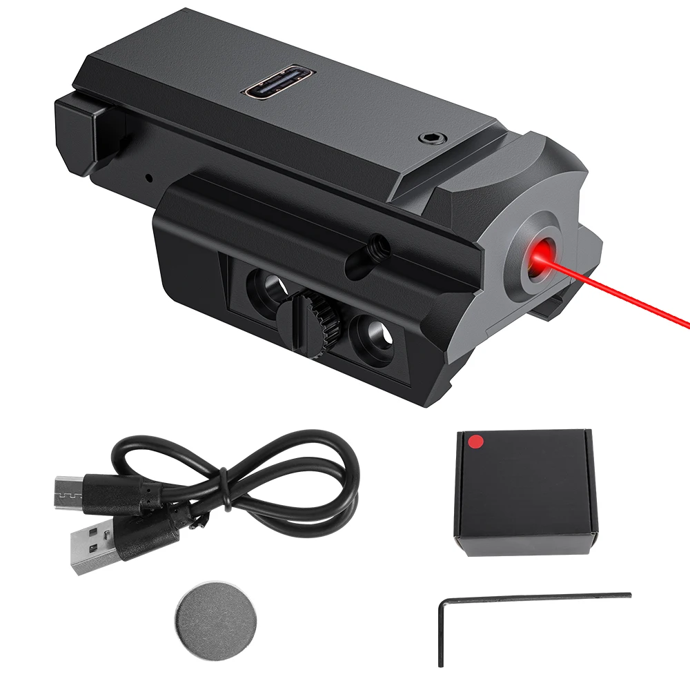 Rail Red Green Blue Laser Sight for Rifle Pistol Airsoft Magnetic Charging Gun Laser Sight Outdoor Hunting Shooting Accessories