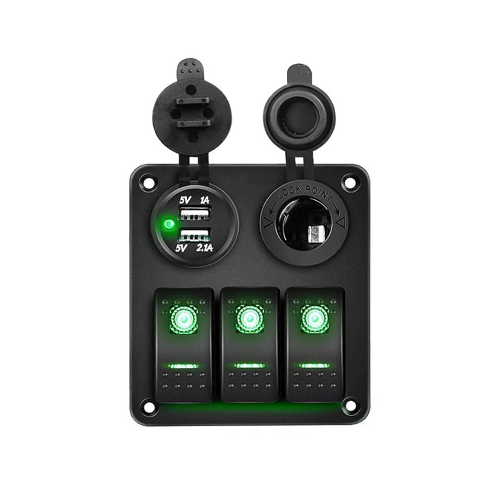 Pannello Interruttori 12-24V Con USB - Impermeabile Per Barche E Camper - Foto 8