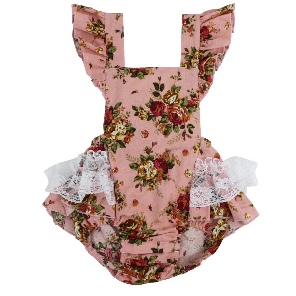 Newborn Knitting Romper Hooded  New Floral design rompers cute newborn baby cotton ruffle romper girls summer style clothing,baby girl romper,baby rompers bamboo baby bodysuits	