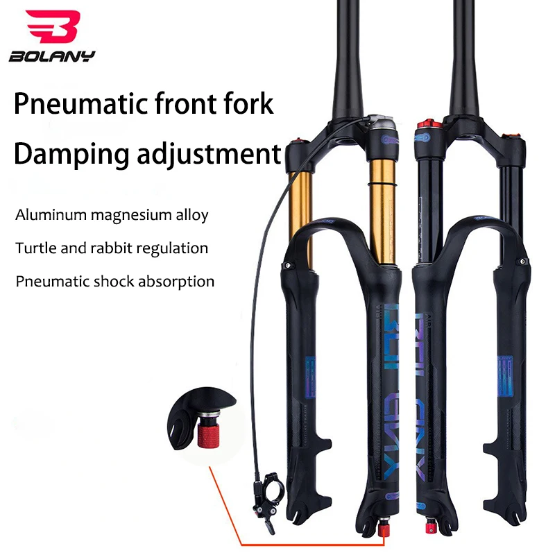 

BOLANY Mountain Bike Front Fork Shock Absorber Rebound Adjustment Accessories 26 27.5 29 Pneumatic Front Fork Bicycle Accessory