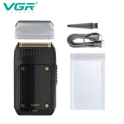 VGR Professional Rechargeable Portable Electric Beard Trimmer & Shaver (V - 353 black bubble)