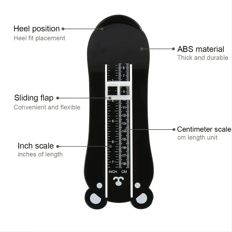 Foot Measurement Device for Kids Foot Length Measure Gauge Shoe Sizer Measuring for Infants Toddler Shoes Size Measuring Ruler Baby & Maternity