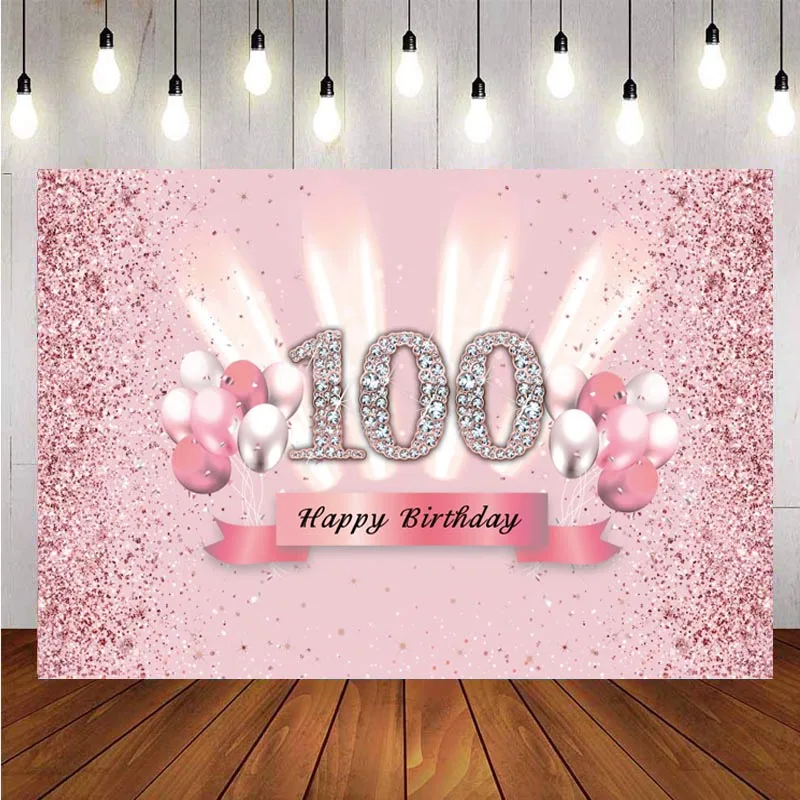 

Фон для фотосъемки с надписью «Happy 100»