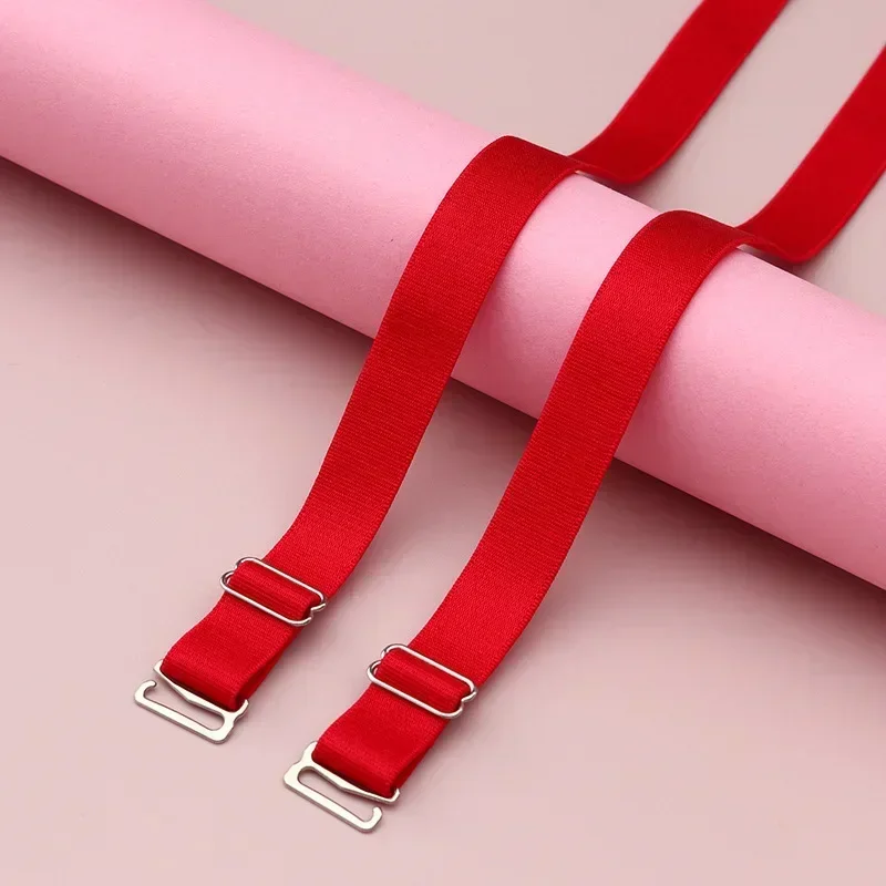 Bra Straps 3pcs Shoulder Adjustable High Elastic with Metal Adjustment Buckle Underwear Replacement