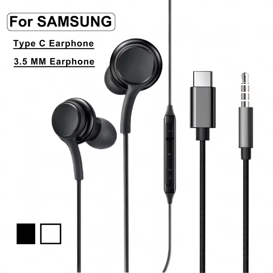 Type C Wired Earphones - Premium Sound Quality Earbuds