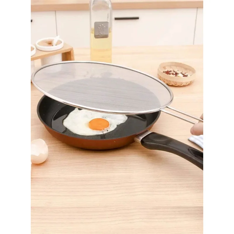 Cooking Frying Anti Splatter Guard Oil Net Grease Splatter Screen Pan Mesh Guard Screen Splash Cover kitchen splatter screen kitchen splash guard