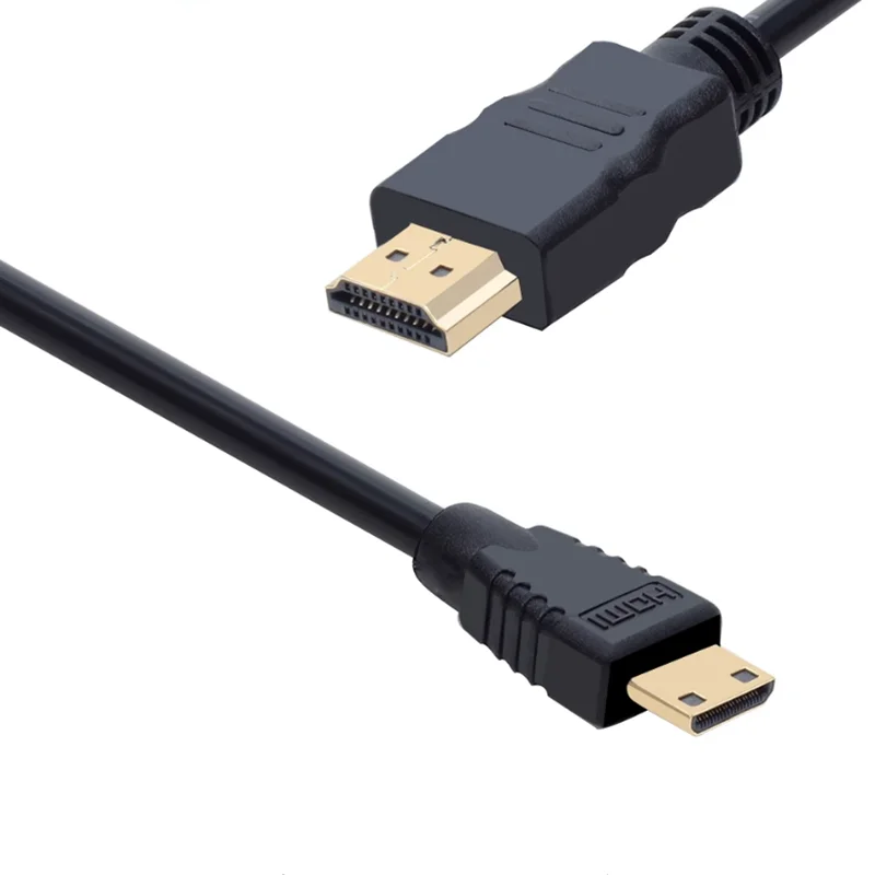 Mini HDMI-compatible to HDMI Cable 1080p 3D Gold Plated Plug For Monitor Tablet Camera DV graphics card HDTV Display Projection