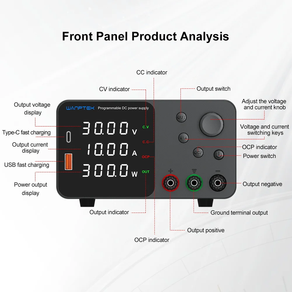 10A, 6A, 60V, 5A, TPS3010, Interruptor DC Ajustável, 220V, 110V