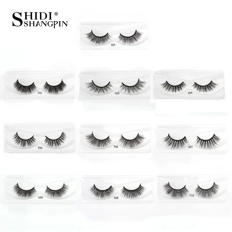 Magnetic Eyelashes Set 1/2/3/4 Pairs Faux Cils Liquid Eyeliner Tweezer Makeup Kit fake eyelashes