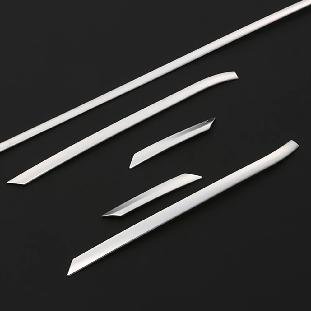 5pcs SUS304 Stainless Steel Front Plate Garnish Modling Trim Upper For Toyota CHR C-HR