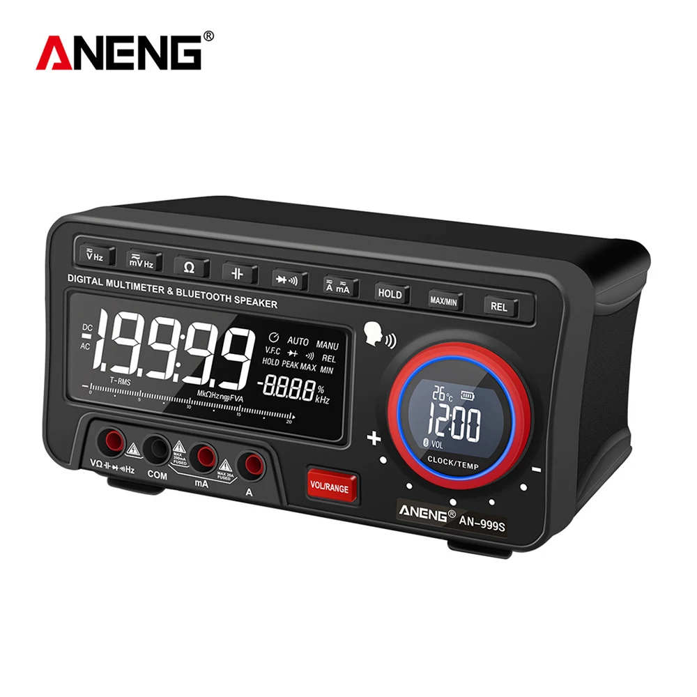 ANENG AN-999S Desktop Voice Digital Multimeter Professional Bluetooth 19999 Counts True RMS DC/AC Voltage Current Tester