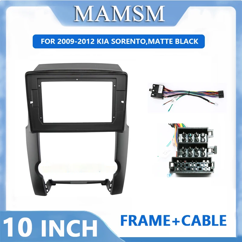 

10 Inch 2 Din Auto Radio Frame For 2009-2012 KIA SORENTO Car Player DVD Dashboard Audio Panel Mount Installation Fascia Frame